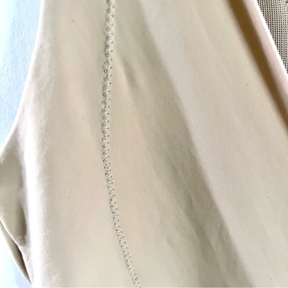 Maidenform Sleek Smoothers Open Bust Long Leg Nude Body Shaper 2556 Like New - Picture 8 of 11